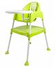 Safe-O-Kid Convertible 5 in 1 Booster Toddler High Chair Baby Booster Seat - Green