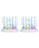 Safe-O-Kid Bottle Drying Rack Plastic Trees Dustproof Easy Steriliser Pack of 2 - Blue & White