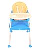 Safe-O-Kid Baby 4 in 1 Booster Chair with Adjustable Tray and Soft Cushion - Blue