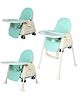 Safe-O-Kid Baby 4 in 1 Booster Chair with Adjustable Tray and Soft Cushion - Green