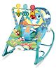 Safe-O-Kid Baby Recliner Rocker Chair with Battery Safety Belt Toy Bar Music-Blue