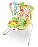 Safe-O-Kid Baby Recliner Bouncer Chair with Battery Safety Belt Toy Bar Music-Green