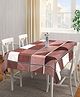 Fabinaliv Geometric 300 TC Cotton Blend Table Cover - Brown