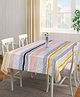 Fabinaliv Stripes 300 TC Cotton Blend Table Cover - Multicolor