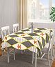 Fabinaliv Geometric 300 TC Cotton Blend Table Cover - Multicolor