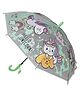 KARBD Translucent Unicorn Auto Open Kids Umbrella with Whistle - Light Green
