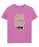 Zeezeezoo Fathers Day Theme Half Sleeves Cool Like My Dad Printed Tee - Pink