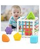 SANISHTH Shape Sorter Baby Toys Developmental Learning 6 Pieces Sensory Shape- Multicolor