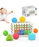 SANISHTH Shape Sorter Baby Toys Developmental Learning 12 Pieces Sensory Shape- Multicolor