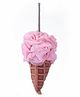 Ice Cream Shaped Bath Loofah -Pink & Brown