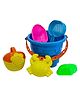 Kids Mandi Beach Toys for Toddlers Sand Kit Play Set With Bucket Shovels & Molds Summer Fun Creative Activity Playset & Gardening Tool Outdoor Kids Sand Toys For Kids  (Color May Vary)