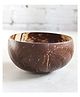 Thenga Palm Leaf Jumbo Coconut Bowl with Spoon and Fork - Brown