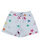 Plum Tree Star Printed Shorts - Grey Melange