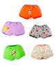 SuperBottoms BASIC Pack of 5 Pure Cotton Bloomers - Multicolor