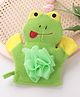 Bath Sponge Frog Shaped - Green