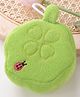 Bath Sponge Loofah With Ladybug Embroidery - Green