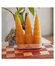 Pratha Naturals BEE Happy | Pure Beeswax Hand-Rolled - Tree Candle (pack of 3)- 105g