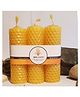 Pratha Naturals BEE Happy | Pure Beeswax Hand-Rolled Candle (pack of 3)- 105g