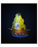 Boat LED Night Lamp Plug In Lamp Wall Socket Night Light Home Decoration - Multioclour