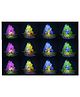 Chocozone Pack of 12 Night Lamps - Multicolor
