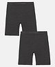 Mackly Pack Of 2 Solid Shorts - Charcoal Melange