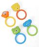 Sunny Jungle Friends Rattle Set of 4 - Multicolour