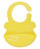 Passion Petals Baby Waterproof Silicone Bib for Feeding Infants and Toddlers With Adjustable Button - Yellow