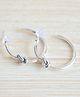 Pretty Ponytails Knotted Hoop Earrings - Silver