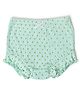 Mi Arcus Baby Girl Cotton Ribbed & Polka Dot Bloomer Green
