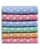 JARS Collections 100% Terry Cotton Hand Towel Pack of 6  Multicolor