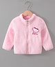 Kookie Kids Full Sleeves Jacket with Bear Patch - Pink
