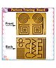 Double Side Pattern Tracing Board With 2 Dummy Pencils - Brown