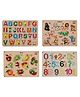 MINDMAKER Wooden Puzzle with Knobs - Multicolour