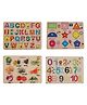 MINDMAKER Wooden Puzzle with Knobs - Multicolour