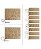 MINDMAKER Wooden Puzzle Tracing Boards Educational and Learning Toy for Kids Capital ABC Small abc And Patterns Tracing - Brown