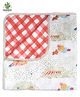 Masilo Silky-soft Bamboo Muslin Blanket For Infant/Baby's Nursery 70 x 70 cm, Lightweight & Comfortable, 0 to 3 Years - Picnic - Red