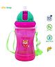 1st Step BPA Free Polypropylene Soft Straw Baby Sipper Cup with Straps Pink - 360 ml