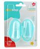 1st Step Silicone Finger Tooth Brush with Carry Case - Green