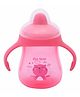 1st Step BPA Free Polypropylene Hard Spout Sipper With Twin Handles Pink - 250 ml