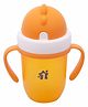 1st Step BPA Free Polypropylene Soft Spout Sipper With Twin Handles Orange - 210 ml