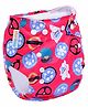 1st Step Size Adjustable Reusable Diaper With Diaper Liner Wheels Print - Red