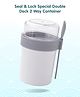 Seal & Lock Special Double Deck 2 Way Container - Grey & White