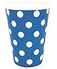 Party Anthem Polka Dotted Paper Cups Blue - Pack of 20
