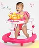 Baby Walker With Musical Play Tray - Pink