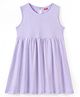 Babyhug 100% Cotton Knit Sleeveless Frock Polka Dot Print Purple