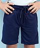 NUSYL Solid Shorts - Navy Blue