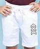 NUSYL Arrow Printed Shorts - White
