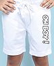 NUSYL Oh Boy Printed Shorts - White