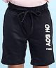 NUSYL Oh Boy Printed Shorts - Black