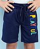 NUSYL Playful Printed Shorts - Navy Blue